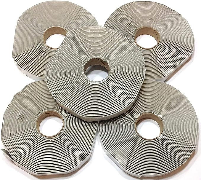 3 M Butyl Tape GSSI Butyl Tape / Putty Tape - 1/8" X 3/4" X 100 Ft Gray Sealant (Two 50ft Rolls) Black Butyl Tape Near Me